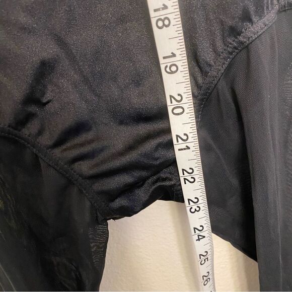 WEISSMAN Dance Costume unitard black red Cold Hearted Snake rhinestone 14693 LC - Picture 7 of 12